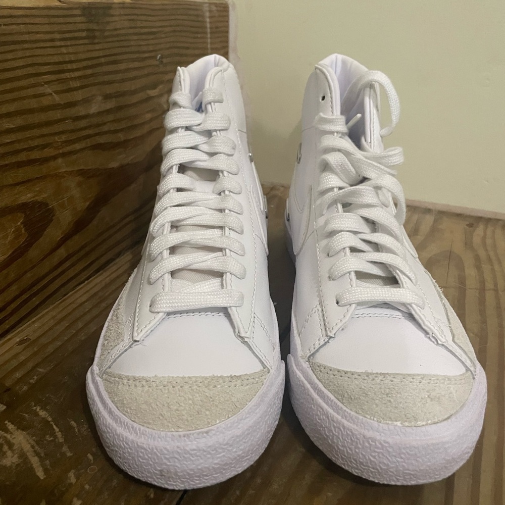 White Nike Blazer High-Top Sneakers